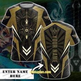Legend Of Zelda Custom Name T-shirt