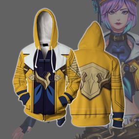 Lol Soul Fighter Lux Premium Edtion Cosplay Zip Up Hoodie