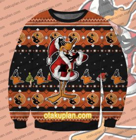 Looney Tunes Daffy Duck 3D Print Ugly Christmas Sweatshirt