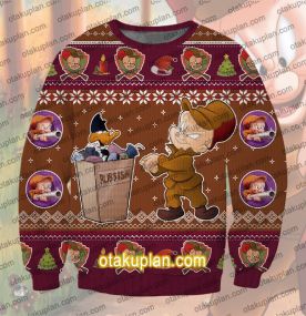 Looney Tunes Elmer Fudd 3D Print Ugly Christmas Sweatshirt