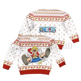 Luffy Gear 5 Kids Ugly Christmas Sweater