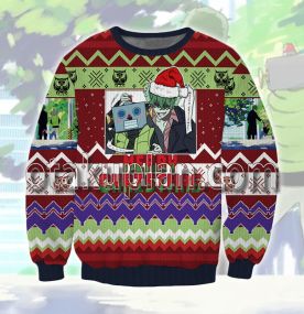 Lycoris Recoil Alan Institute Majima Robota 3D Printed Ugly Christmas Sweatshirt