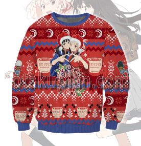 Lycoris Recoil Chisato Takina Christmas 3D Printed Ugly Christmas Sweatshirt