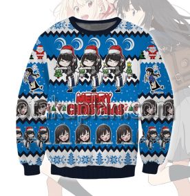 Lycoris Recoil Inoue Takina 3D Printed Ugly Christmas Sweatshirt