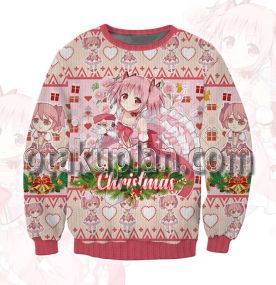 Magical Girls Puella Magi Madoka 3D Printed Ugly Christmas Sweatshirt