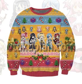 Magical Girls Puella Magi Madoka Magica 3D Printed Ugly Christmas Sweatshirt