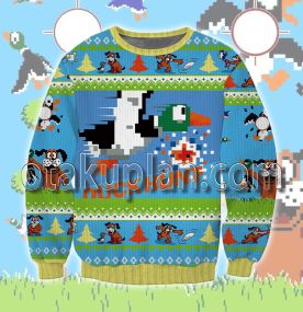 Mario Duck Hunt Nintendo 3d Printed Ugly Christmas Sweater