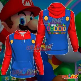 Mario V2 All Over Print Pullover Hoodie