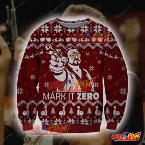 Mark It Zero Knitting Pattern 3D Print Ugly Christmas Sweatshirt