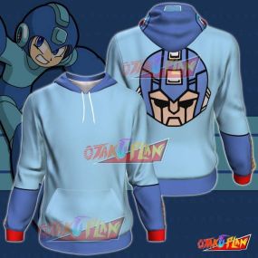 Megaman All Over Print Pullover Hoodie