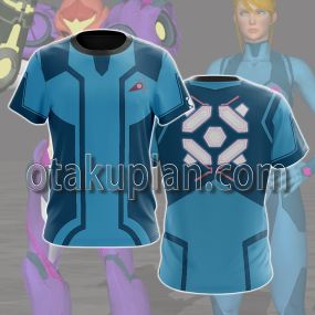 Metroid Dread Samus Aran Lnner Tight-Fitting Protective Clothing Cosplay T-shirt