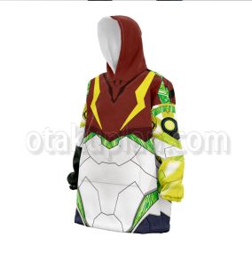 Metroid Dread Samus Aran Power Suit Protective Suit Snug Blanket Hoodie