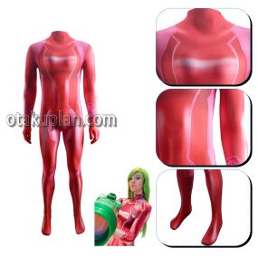 Metroid Samus Aran Red Jumpsuit Cosplay Costume