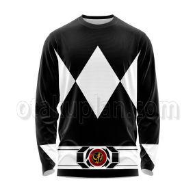 Mighty Morphin Power Rangers Black Ranger Long Sleeve Shirt