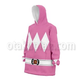 Mighty Morphin Power Rangers Pink Snug Oversized Blanket Hoodie