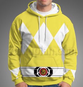 Mighty Morphin Power Rangers Yellow Ranger Cosplay Hoodie