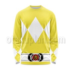 Mighty Morphin Power Rangers Yellow Ranger Long Sleeve Shirt