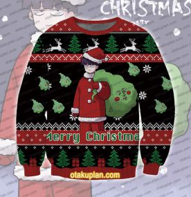 Mob Psycho 100 Shigeo Kageyama 3D Printed Ugly Christmas Sweatshirt
