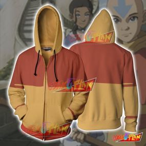 The Last Airbender Aang Hoodie Cosplay Jacket Zip Up