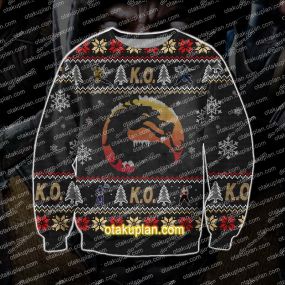 Mortal Kombat Game 3D Print Ugly Christmas Sweatshirt