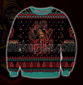 Mortal Kombat Scorpion 3D Printed Ugly Christmas Sweatshirt