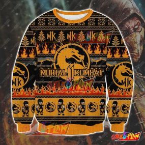 Mortal Kombat V2 1610 3D Print Ugly Christmas Sweatshirt V3