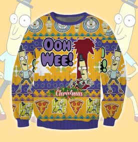 Mr Poopybutthole Ohh Wee Rick n Morty 2023 3D Printed Ugly Christmas Sweatshirt