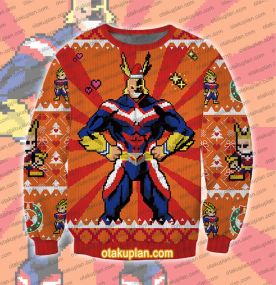 Anime All Might Ugly Christmas Sweatshirt