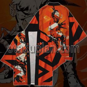 Anime Bakugou Katsuki Orange Kimono Anime Cosplay Jacket