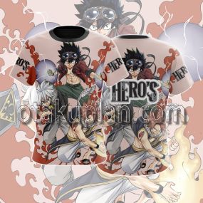 Hero's Anime Edens Zero Rave Master Pattern T-shirt
