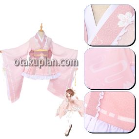 MHA Ochaco Uraraka Kimono Pink Cosplay Costume