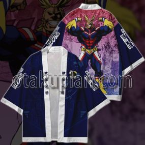 Anime Plus Ultra Gym Dark Blue Kimono Anime Cosplay Jacket