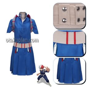MHA Todoroki Shoto Girl Suit Cosplay Costume