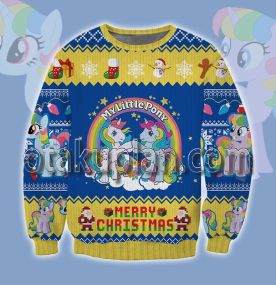 My Little Pony Windy and Moonstone 3D Printed Ugly Christmas Sweatshirt