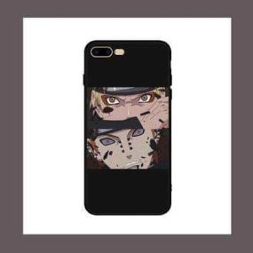 Anime Pain Face Full Coverage Soft Silica Gel Tempered Glass iPhone Case