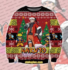Anime Uzumaki Anime 3D Printed Ugly Christmas Sweatshirt