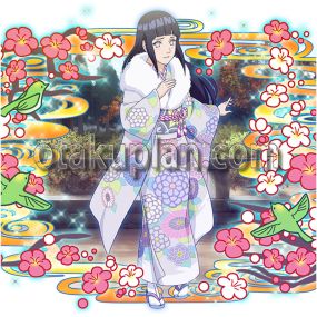 Boruto Hinata Hyuga Hayate Ranbu Aster Furisode Kimono Cosplay Costume