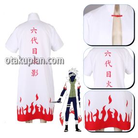 AnimeShippuden Hatake Kaka Sen Sei Sixth Generation Hokage Jacket Cosplay Costume