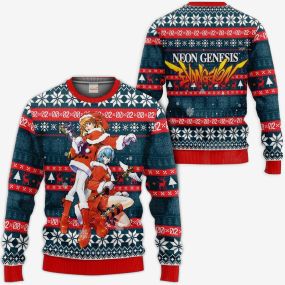 Neon Genesis Evangelion Ugly Christmas Xmas Hoodie Shirts
