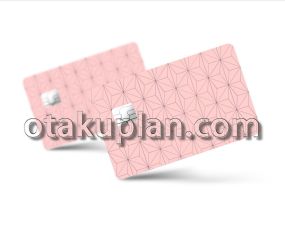 Nezuko Pattern Haori Pink Credit Card Skin