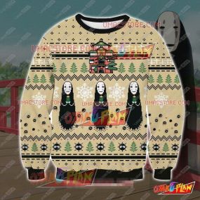 No Face V4 3D Print Ugly Christmas Sweatshirt