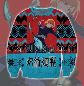 Nobara Kugisaki Anime Red 3D Printed Ugly Christmas Sweatshirt