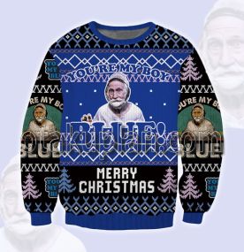 Old School My Boy Blue 3D Printed Ugly Christmas Sweatshirt