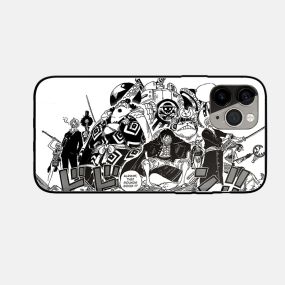 One Piece Anime Forever Friends Tempered Glass iPhone Case 1