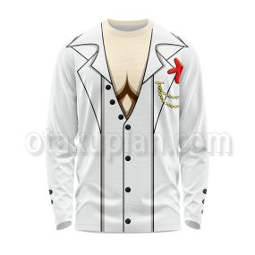 One Piece Film Gold Sanji White Cosplay Long Sleeve Shirt