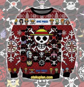 One Piece Flags 3D Printed Ugly Christmas Sweatshirt