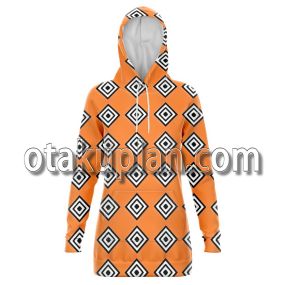 One Piece Jinbei Orange Outfit Hoodie Dress