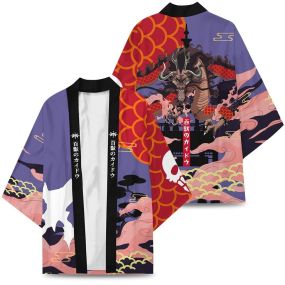 One Piece Kaido Kimono Custom Uniform Anime Clothes Cosplay Jacket