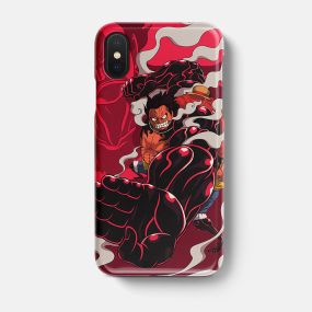 One Piece Luffy Gear Fourth Bounceman Tempered Glass iPhone Case