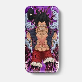 One Piece Luffy Gear Fourth Snakeman Tempered Glass iPhone Case